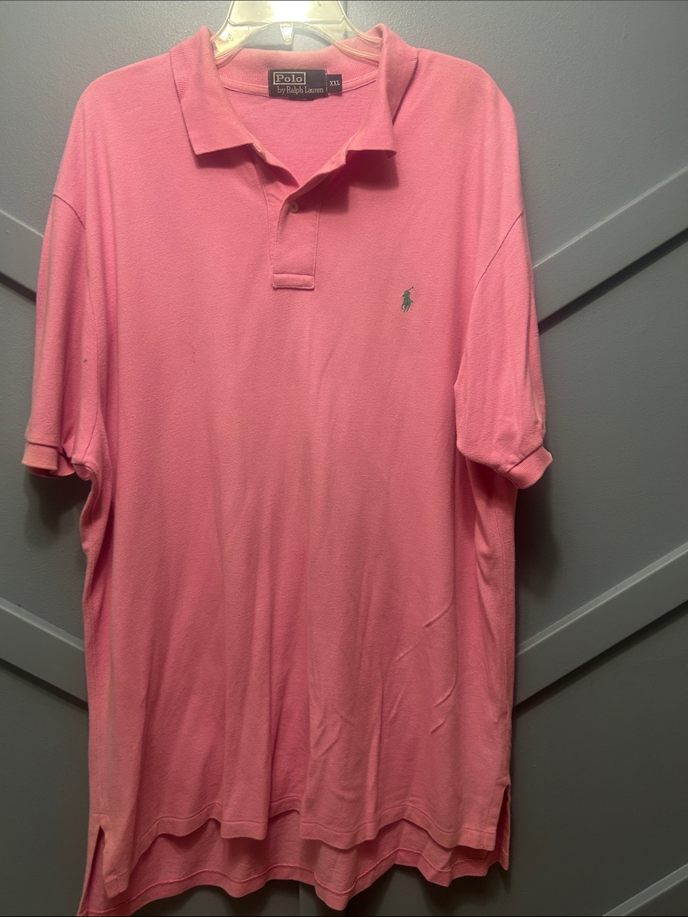 Polo by Ralph Lauren Pink Men’s Polo Shirt with Embroidered Pony